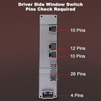 Driver Side Master Power Window Switch For Chevy Avalanche Silverado Suburban Tahoe GMC Sierra Yukon XL 1500 2500 3500 HD Classic Cadillac Escalade ESV EXT 2003 2004 2005 2006 2007 OE DWS-220 15883323