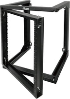 Tecmojo 12U Wall Mount Server Rack, Open Frame Network Rack for 19" Computer/AV/Data/IT/Media Equipment, 18" Depth, 16" Apart Mounting Holes, Swing Gate, Square and Tapped Holes