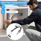 Water Leakage Detector, Underground Water Pipe Leak Detector Monitor with Intelligent High Sensitivity for Site Construction, Car Maintenance and Pipeline Locator