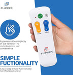 Flipper Big Button Universal TV Remote for Seniors, Dementia - Works Both TV Only or TV & Cable (STB) Set Up - Favorites, IR Devices Spectrum, Xfinity, Samsung, Vizio, LG [Does not Work Streaming]