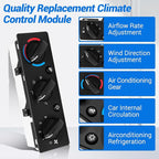 Q21-6012 AC Climate Control Module Compatible with Peterbilt 325 330 335 337 348 357 365 367 378 379 384 385 386 388 389 Trucks A/C Control Panel, Q216012 HVAC Air Temperature Controller Switch Unit