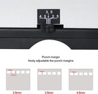 Rayson TD1222 Wire Binding Machine - 2:1 Pitch, Rectangular Holes, 220 Sheet Binding / 12 Sheet Punching Capacity