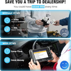 2026 BOSSCOMM IF745 OBD2 Scanner, All Systems Car Code Reader Scan Tool with 6 Resets, ABS Bleeding/Oil/EPB/SAS/Throttle/Battery, Car Scanner Diagnostic Tool for All Vehicles, Lifetime Free Update