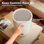 Arint Air Purifiers for Bedroom,H13 True HEPA Air Purifier with 5-Layer Filtration for Pollen/Smoke/Dust/Pet Dander/Odor/Hair,Portable Small Air Purifiers for Home/Office/Living Room(KJ80A White)