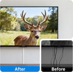 Delamu 56.7in Cord Hider, Cord Covers for Mini Wire on Wall, Paintable Cable Hider Wire Covers for Cords, Self-Adhesive Cable Cover Management, Easy Set-up Wires Hiders for TV, W0.55 H0.4in, White