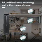 2.4GHz RF Single Color LED Strip Controller Remote Kit, Wireless Remote & Tuya Controller Dimmer with Group Control Adjust Brightness Touch Slide for PWM 2Pin COB LED Strip Light DC5V DC12V DC24V