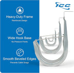 ICC Ceiling Mount J Hook 1 5/16” Without Retainer Clip – Galvanized Steel Cable Management Hooks for Hanging Cable - Rust-Resistant, EIA and TIA Compliant - 1 5/16 Inch 25 Pack