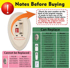 35T Ceiling Fan Remote Control Replacement for Hampton Bay Hunter FAN-53T Remote Replace FAN-11T FAN-53T Fan-HD L3HFAN35T FAN-35T L3HFAN35T1 FAN-35T1
