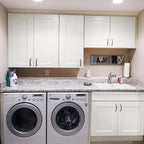 Wall Kitchen Cabinets, RTA Cabinets, White Shaker Cabinet, Wall Mounted, RTA Upper Cabinet, Modern for Kitchen and Bathroom with Door, 2 Adjustable Shelves (White, 24" W x 30" H x 12" D)