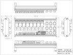 DIN Rail Mounting 8-Channel Multifunctional Bistable Relay Module