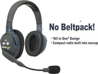 EARTEC ULDM-HD Ultralite HD Dual Ear Replacement Main Headset, HD Version Only, Full Duplex Wireless Communication, Includes Rechargeable Battery