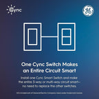 GE Cync Paddle Dimmer Smart Switch, Highly Customizable Dimmer Switch, Works with Alexa and Google Home, Matter Compatible, Easy to Install Smart Light Switch (1 Pack)