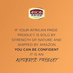 African Pride Black Castor Miracle Extra Hold Braid, Loc, Twist Gel - Extreme Hold Braiding Hair Gel, Edge Control & Tames Frizz, No Flake | Natural Ingredients, Coconut Oil | 8oz