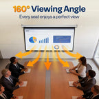VIVOHOME 100 Inch 16:9 Pull Down Projector Screen, HD 4K Retractable Movie Screen for Indoor Home Theater and Office, Manual Projection Screen with Auto Locking (87W x 49H Inch Display Area)