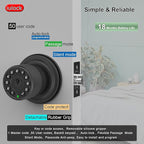 iulock Keypad & Key Smart Door Lock, 50 User Codes, Waterproof, Auto Lock - Matte Black