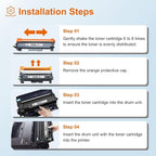 VLOVEINK Compatible TN830XL Toner Cartridge Replacement for Brother TN830XL TN830 XL 830 Toner Work with Brother Printer HL-L2460DW DCP-L2640DW HL-L2405W MFC-L2820DW HL-L2400D (2 Pack, Black)