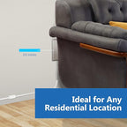 LIDER Flat-Face Outlet Extender with 3 Receptacles, Ultra-Thin Wall Plate Plug with Cord Extender and 3-Outlet Power Strip, 3ft Cord, LWE3-315-NK, ETL-Listed, Nickel