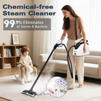 Waitbird Steam Cleaner, Steam Cleaner For Home, Handheld Steamer For Cleaning With 21 Accessories, 248 °F High Temperature, Suitable for Grout, Floor. Sofas, Upholstery, Toys