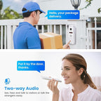 Wired Video Doorbell Intercom System 7 inch Monitor 1080P HD Camera Entry Doorphone Door Camera TUYA WiFi Smart Home Door Phone Kits for Apartment Home Villa (1 doorbell + 3 Monitor)