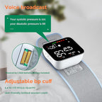 Greetmed Wrist Blood Pressure Monitor Automatic Talking Wrist Blood Pressure Cuff Digital Full Screen LED Display Bp Machine Adjustable Bp Cuff Voice Broadcast Health Care for Home Use