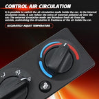 A/C Control Panel Compatible with Peterbilt 2008-2015 Air Control Module HVAC Temperature Control Module Q21-6012