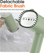 Handheld Steamer for Clothes, 1200W Foldable Travel Steamer, 20 Sec Preheat Garments Wrinkle Remover, 120V Portable Hand Iron with 150ml Water Tank, Clothes Steamer for Home Travel-Green