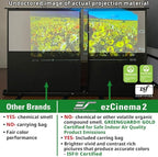 Elite Screens ezCinema 2 Projector Screen, 105-inch 4:3 Portable Manual Floor Pull Up w/ Scissor Backed Church Office Front Projection Carrying Bag, US Based Company 2-YEAR WARRANTY, F105XWV2