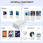 iPhone 16/17 Charger Block,USB C Charger [2 Pack] 35W 3-Port Wall Cube Fast Type C Charging Block PD Power Adapter for iPhone 17/17 Pro Max/16/16Pro/15/15Pro/14 Pro Max/13/12/11, iPad,Galaxy,Pixel 4/3