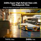 SANSUI 32 Inch Curved 240Hz Gaming Monitor High Refresh Rate, FHD 1080P Gaming PC Monitor HDMI DP1.4, Curved 1500R, 1Ms MPRT, HDR,Metal Stand,VESA Compatible(DP Cable Incl.)