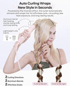 okaydeer 7 in One Hair Dryer Brush with Auto Wrap Curlers, Negative Ionic, No Heat Damage, Blow Dryer, Fast Drying & Frizz-Free Styling, Hot Air Styler, Straightener&Volumizing Brush with Storage Bag