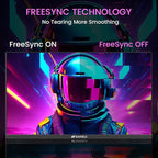 SANSUI 24 Inch Gaming Monitor 160Hz FHD 1080P Computer Monitor, FreeSync 1ms 4000:1 Contrast, HDMI DP Ports VESA Support Eye Care Monitor for Gaming Office (HDMI Cable Included ES-G24F4M)