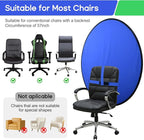 Portable Blue Green Screen Chair, 57 in Greenscreen Backdrop with Stand 2-in-1Double Sided Foldable Green Background, for Video Chats and Meetings, Photography, Photo Zoom, Streaming Games