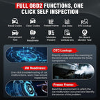 2026 BOSSCOMM IF740 OBD2 Scanner, 4 Systems ABS/SRS/Transmission/Check Engine Code Reader Scan Tool with Oil＆Throttle Resets, Car Scanner Diagnostic Tool for All Cars, Lifetime Free Update
