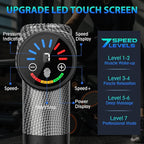 TOLOCO Massage Gun, Deep Tissue Back Massage for Athletes for Pain Relief, Percussion Massager with 10 Massages Heads & Silent Brushless Motor, Christmas Gifts for Women, Men, Carbon