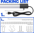 Barrina BS84 LED Shop Light for Garage, 10000LM, 84W, 4FT, 5000K Linkable Light Fixture for Workshop, Basement, Hanging or Flush Mount, Heat Dissipation with Pull Chain Switch, ETL,1 Pack