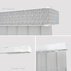 Blindify Motorized Sheer Vertical Blinds, Light Filtering Smart Rechargeable Vertical Window Blinds for Sliding Glass Door Customize(Linen Dark Gray)