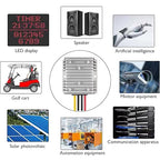 DC 12V to 24V 10A 240W Boost Converter, Waterproof Voltage Regulator Power Supply Module with Fuse, for Golf Cart, Club Car, LED Strip Light, Automotive, Solar System