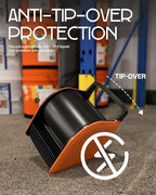 Puligoth Air Mover Blower Fan: High Velocity Floor Fans for Cooling and Drying, Carpet Dryer with Heater, Filter, UV Light, 3 Speeds, 185° Rotating for Industrial, Orange
