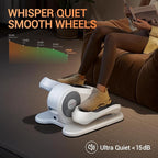 Under Desk Elliptical Machine, Electric Seated Pedal Exerciser, Min Leg Exerciser with Remoter, 12 Level Speeds, Forward & Reverse Direction, Manual & Auto Mode for Home Office