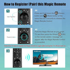 Magic Remote for LG Smart TV Remote Control,for LG TV Remotes AN-MR24GA/23GA/22GA/21GA with Pointer and Voice Function,Replacement for 2019-2024 UHD QNED NanoCell MiniLED OLED C4 C3 C2 C1 G4 Smart TVs
