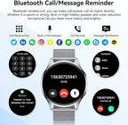 Smart Watch for Men Women Fitness: Waterproof Make/Answer Call Smart Watches for Men Digital Mens Watches Running Step Tracker Smartwatch Android Phones iPhone Samsung Compatible Heart Rate Monitor