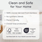 Bambaw 100% Viscose Derived from Bamboo King Size Bed Sheet Set - 4pcs Luxury Cooling Sheets for Hot Sleepers, Soft Sheets, Fits Up to 16'' Deep Pocket (Ivory)