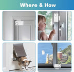 HENDUN Door Alarms When Opened with Remote, Door Bells Chimes, Door Security Sensor Pool Alarm for Kids Safety (2 Pack)