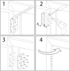 12 Pack Brushed Nickl Door Hinges 3.5 Inch x3-1/2 5/8 Radius Round Interior Hinge 3 ½" Satin Silver Heavy Duty Steel Iron Hardware for Bifold Standard Doors Home House Decor Accessories Kits