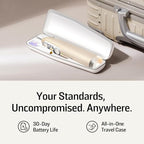Soocas NEOS II Ultra – Electric Toothbrush with Water Flosser Combo, 3-in-1: Flosses, Vibrates and Oscillates, Flossing Toothbrush for Adults, Cordless Water Flosser for Travel, Champagne Gold