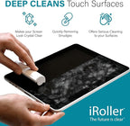Screen Cleaner by iRoller - Pack of 24 - No Need for Spray or Wipes, Liquid Free - Reusable & Washable -Portable iPad Screen Cleaner for Touchscreen- Ideal for Phone, iPhone, MacBook, Monitor - 3.5"