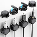 8 Pack Cord Organizer - Cord Holder for Nightstand - Cable Clips - Cord Holder, Magnetic Cord Organizer, for Desk, Nightstand, Phone Charger, Computer, Home, Office, Car