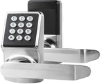 Cielsa Dawn Electronic Door Lock with Door Handle,Keypad Door Lock with Handle,Smart Locks for Front Door Keyless Entry Digital Knob with Code-Fob-Key(Brushed Nickel,1pack)