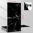 Wall Panels Peel and Stick，PVC Imitation Artificial Marble Tiles Sticker，10 pcs 23.6" L x 11.8" W，Heat-Resistant Backsplash Tile，Ideal for Kitchen Bathrooms Living Rooms Bedrooms.