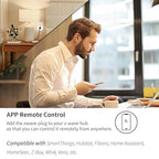 Minoston 800 Zwave Plug Smart Outlet Switch LR, Z-Wave hub Required, Bult in Zwave Repeater, Compatible with SmartThings, Hubitat, Wink, Compatible with Alexa Google Assistant, White, 2 Pack (MP31Z)